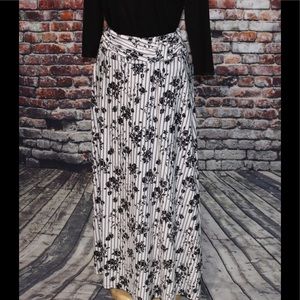 Floral Print Maxi Skirt